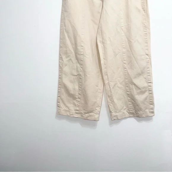 LOFT Cream Wide Leg Pants - Picture 5 of 8